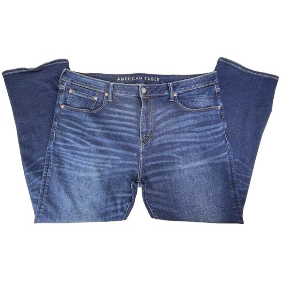 American Eagle Jeans Mens 42 X 32 Blue Stretch Airflex Denim Relaxed Straight - Picture 1 of 6